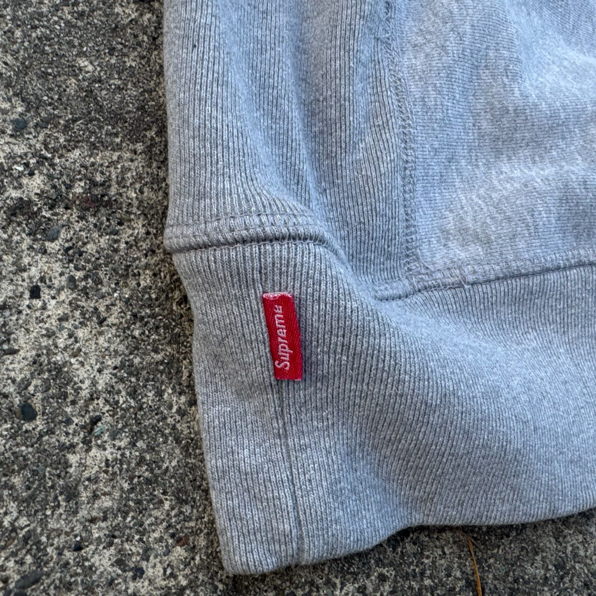 Supreme Box Logo Pullover Hoodie Heather Grey Size Large 8