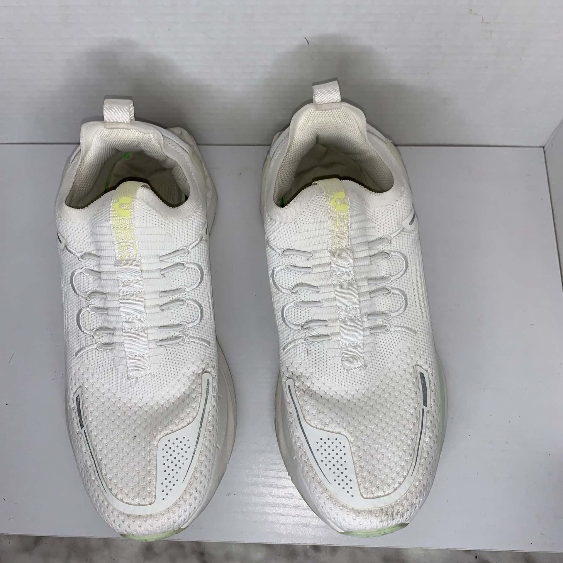 Charly White and Lime Green Athletic Running Sneakers Shoes 5