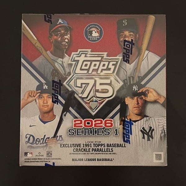 2026 MLB Topps Series 1 Mega Box 75th Anniversary Factory Sealed