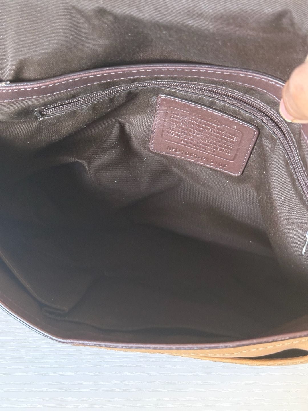 Coach Medium Soho Tan Leather Front Flap Buckle Shoulder Saddle Bag F13105 6