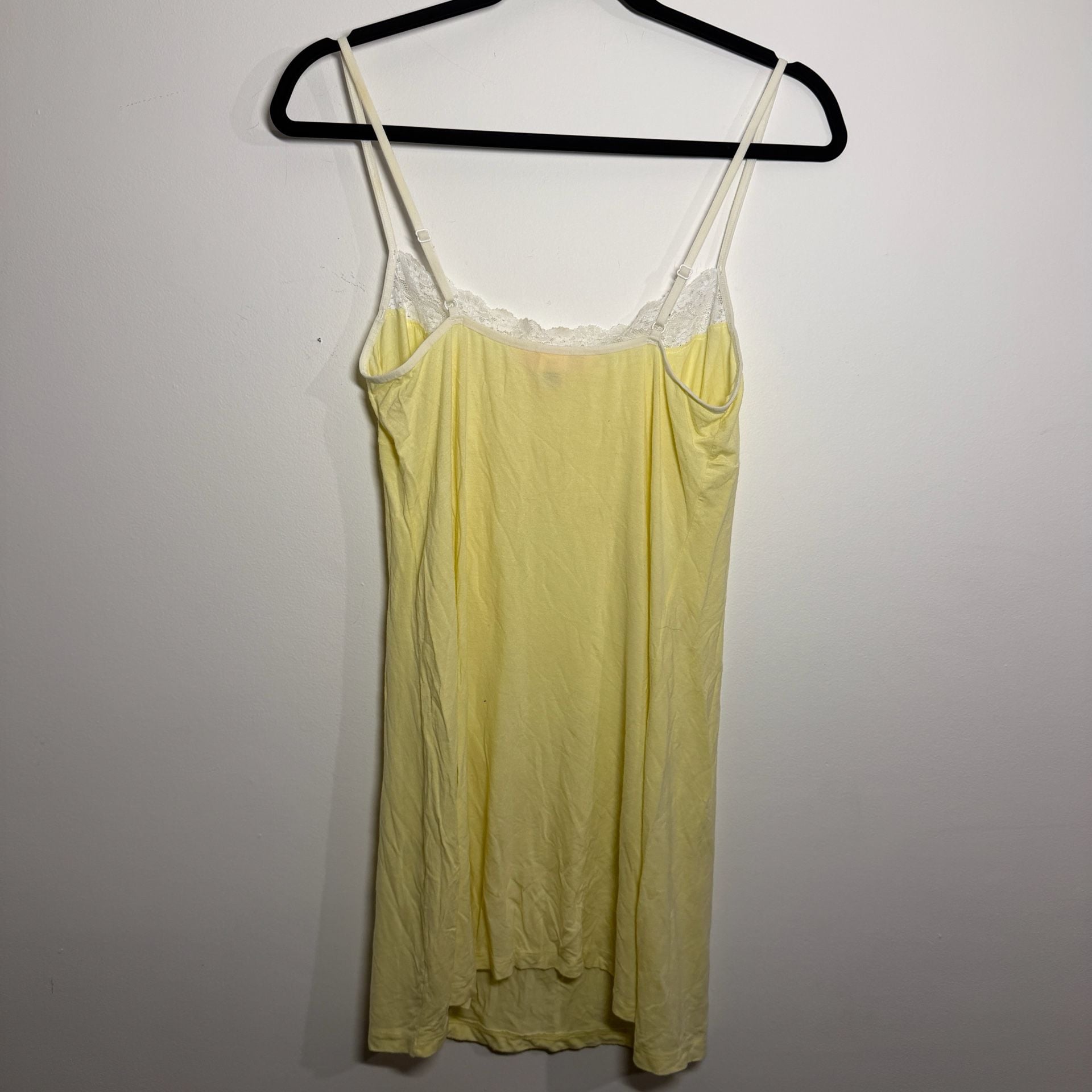 Vintage Victoria’s Secret 2004 Yellow Modal Lace Slip Dress Size M Y2K 9