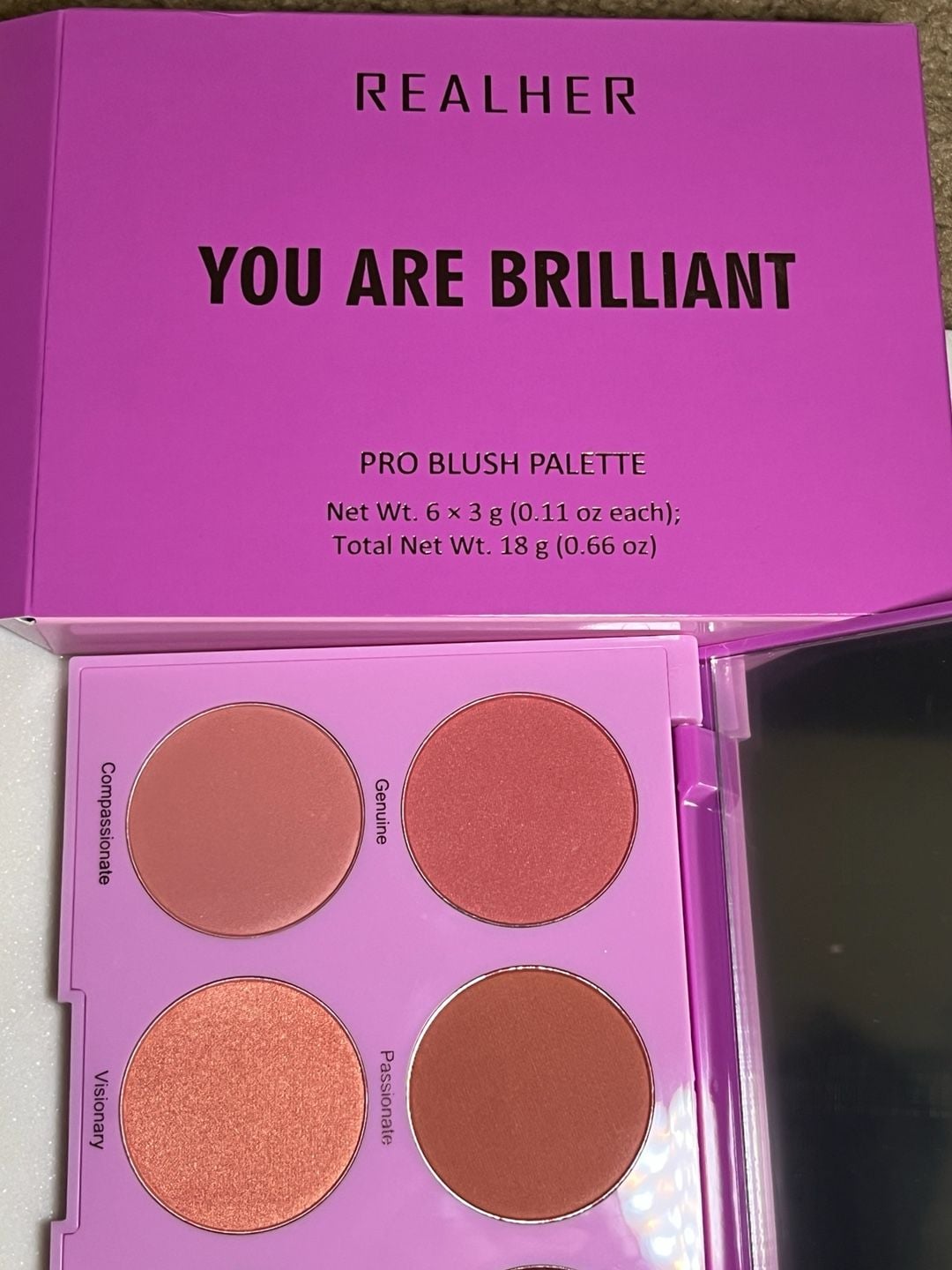 Realher You Are Brilliant Pro Blush Palette 18g 2