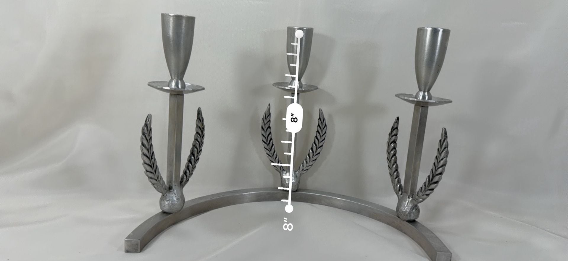 Vintage Palmer Smith #673 Candelabra, Art Deco Circular 6 Candle Centerpiece 15