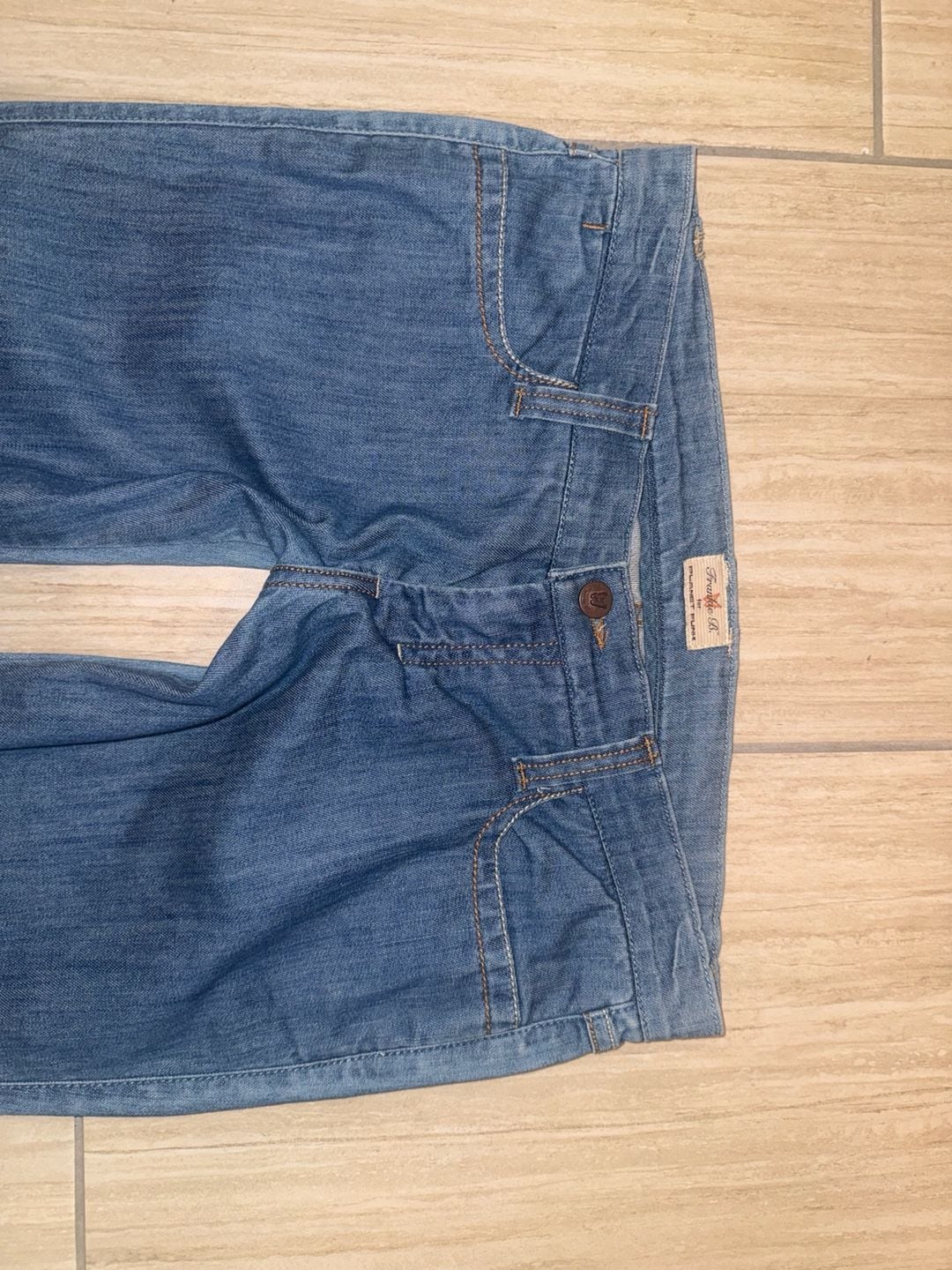 Frankie B. for Planet Funk Low Rise Straight Leg Blue Denim Jeans 8 3