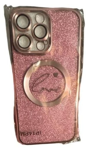 MGQILING Pink Glitter MagSafe Compatible iPhone 14 Pro Max Case 1
