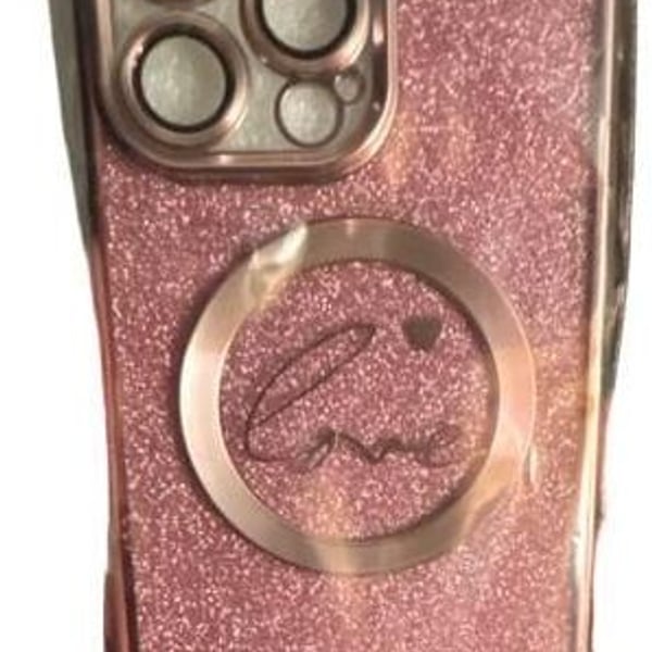 MGQILING Pink Glitter MagSafe Compatible iPhone 14 Pro Max Case