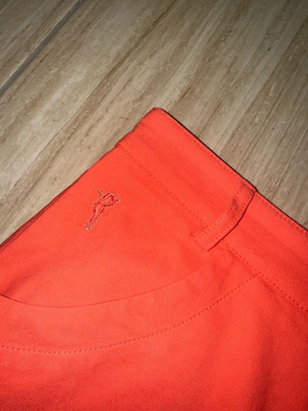 Golfino Women's Bright Orange Stretch Golf Skirt Skort with Pockets 3