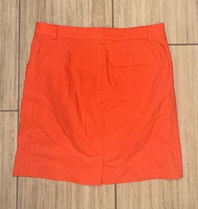 Golfino Women's Bright Orange Stretch Golf Skirt Skort with Pockets 7