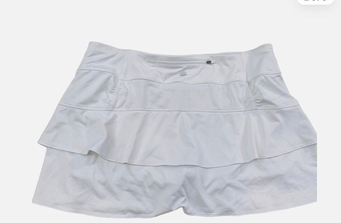 Athleta Ruffled White Skort S (4-6) 3
