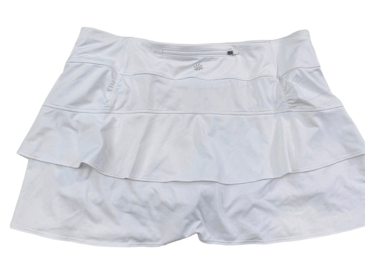 Athleta Ruffled White Skort S (4-6) 6