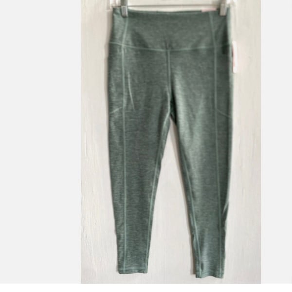 Victoria's Secret Studio 7/8 Legging Soft Pockets Heather Sage Mist