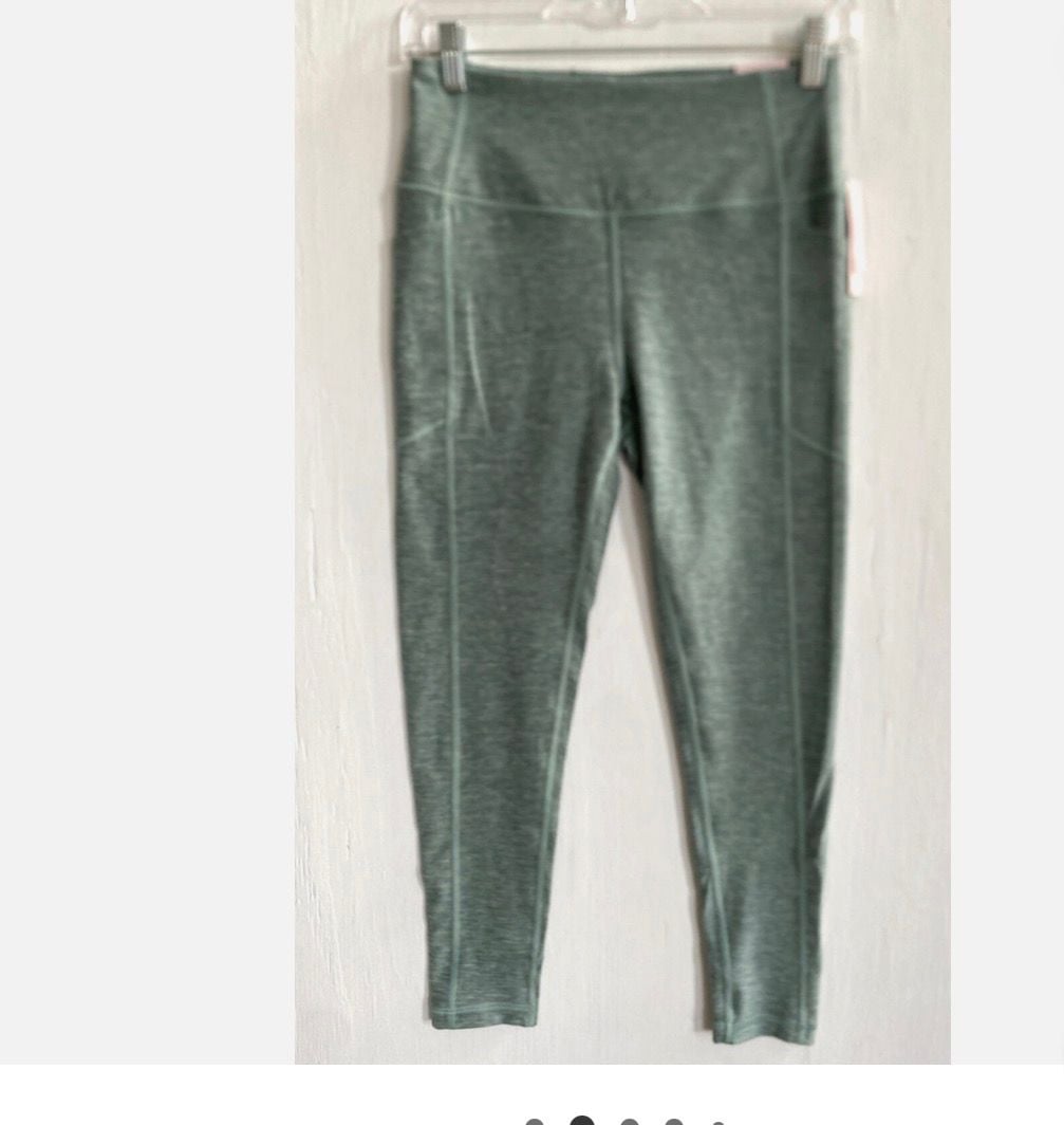 Victoria's Secret Seafoam High-Rise Studio 7/8 Legging Soft Pockets Size 2 8