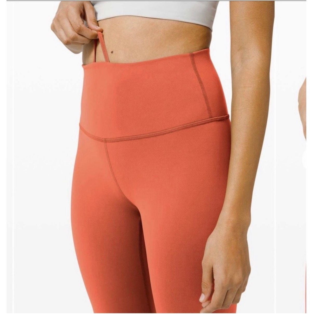Lululemon Train Times HR Tight 25" Red Orange Size 4 NWT 3