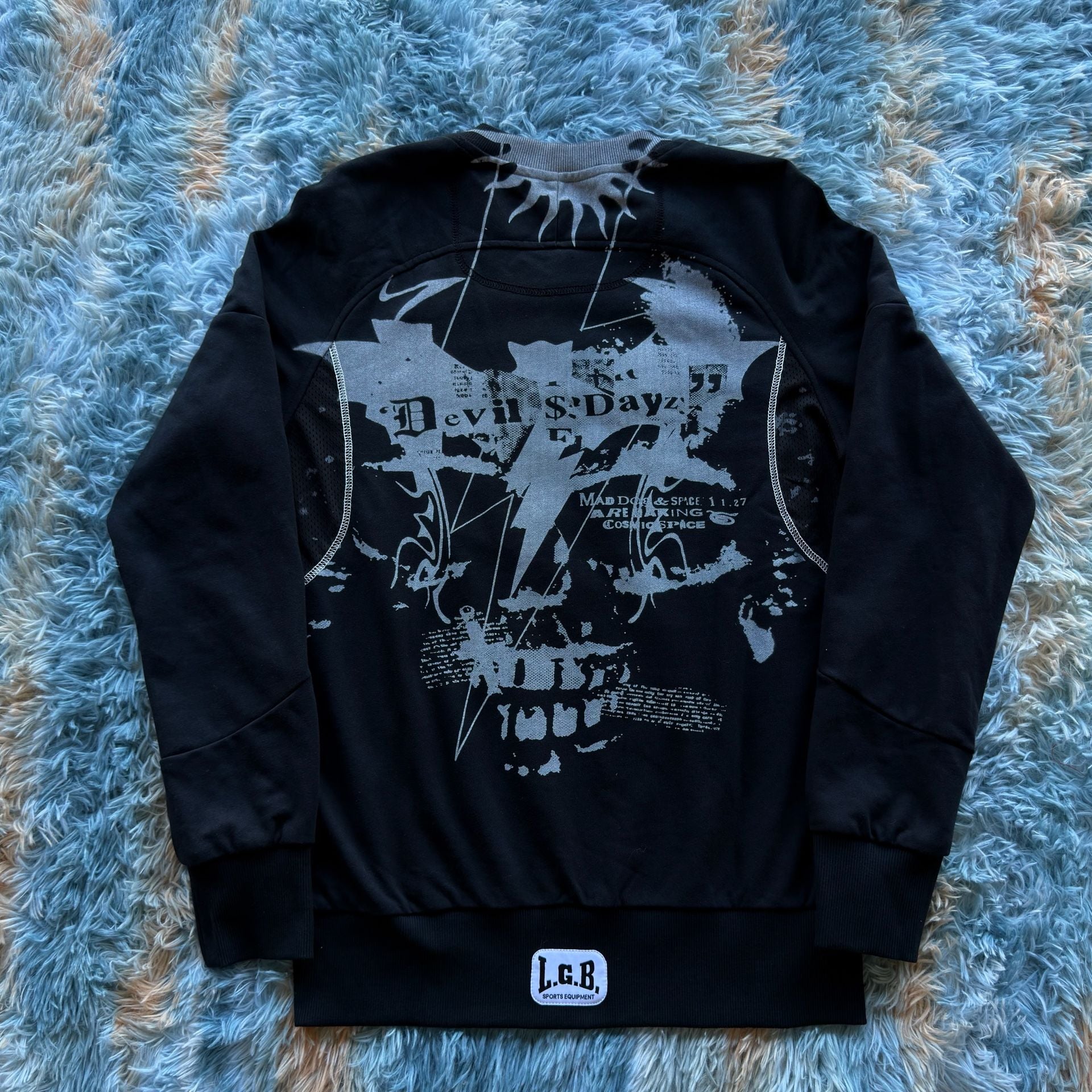 l.g.b. (lgb) Devil's Dayz Black Graphic Crewneck Sweatshirt 2