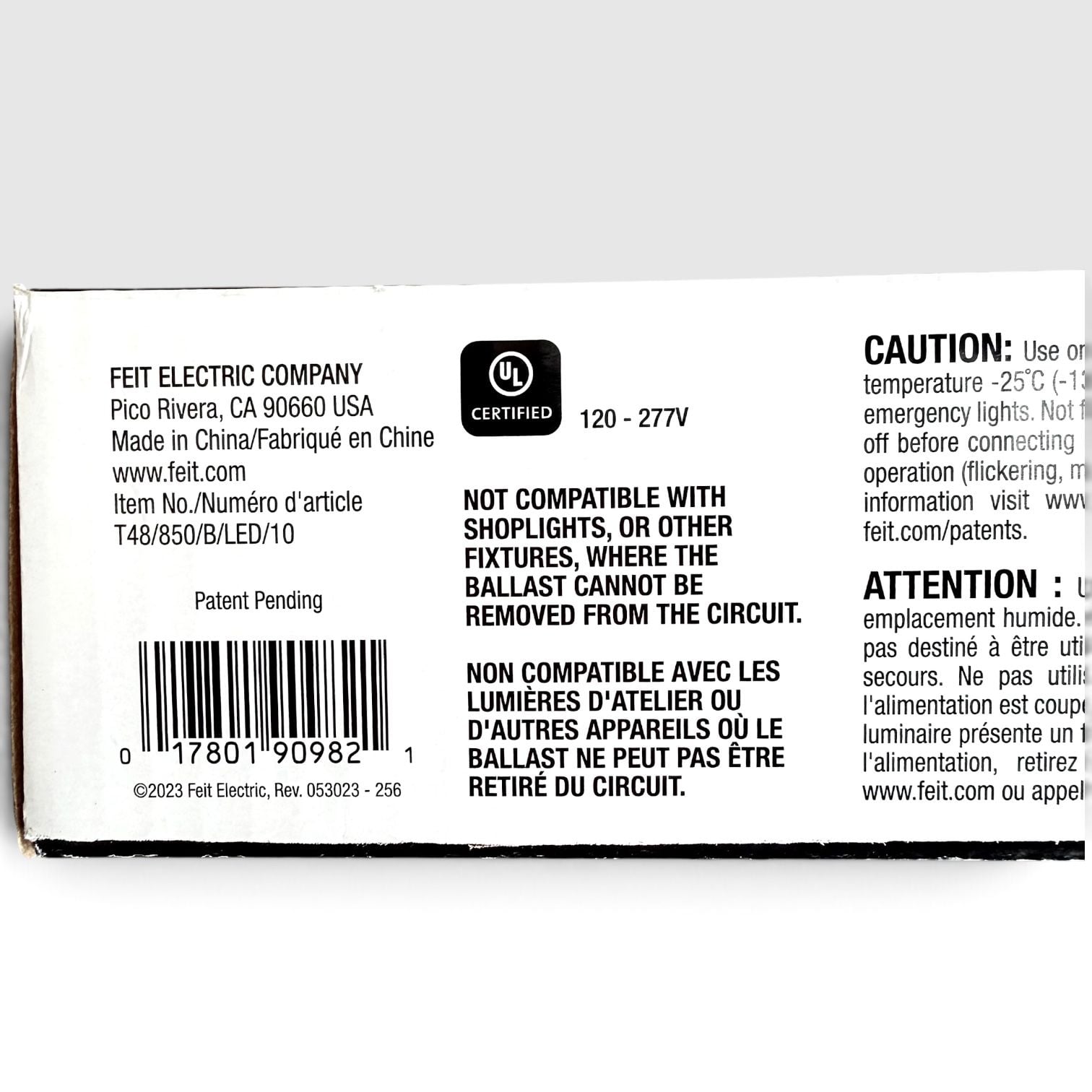 Feit Electric 10-Pack 4ft T8/T12 LED Ballast Bypass Tubes NIB 7