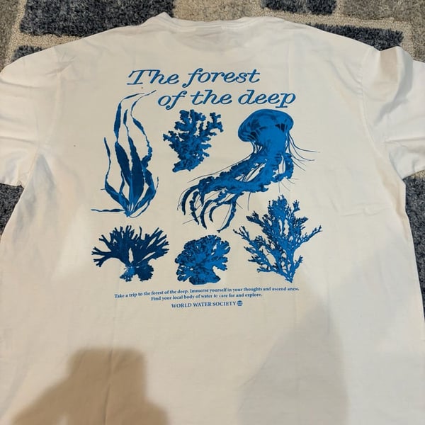 World Water Society The Forest Of The Deep White Graphic T-Shirt