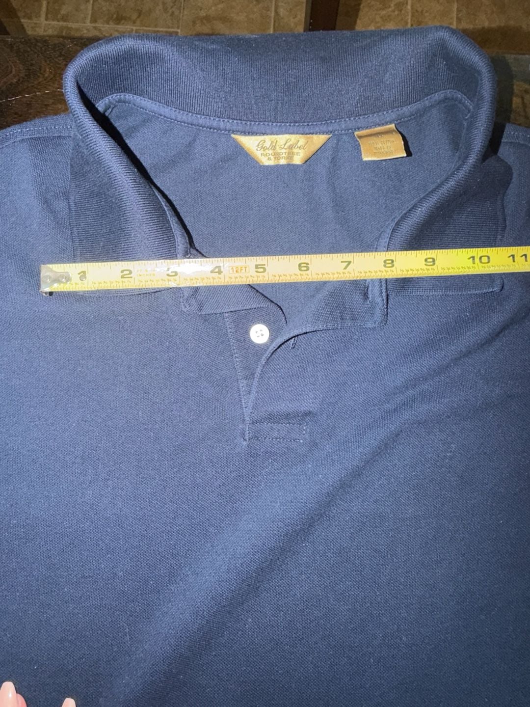 Roundtree & Yorke Gold Label Men's Navy Blue 3X Polo Shirt 7
