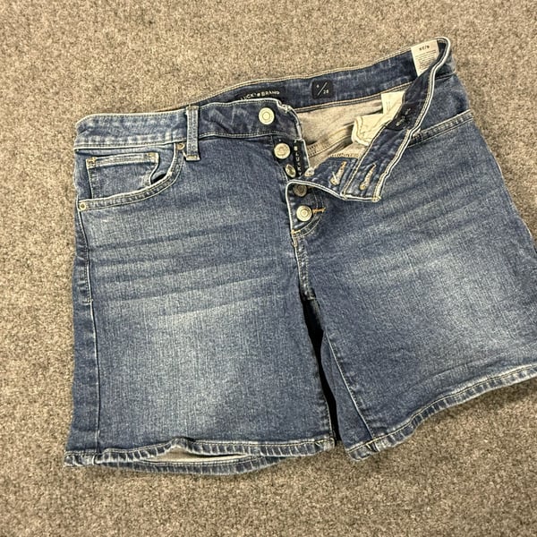 Lucky Brand Women's Blue Denim Button Fly Shorts Size 6/28