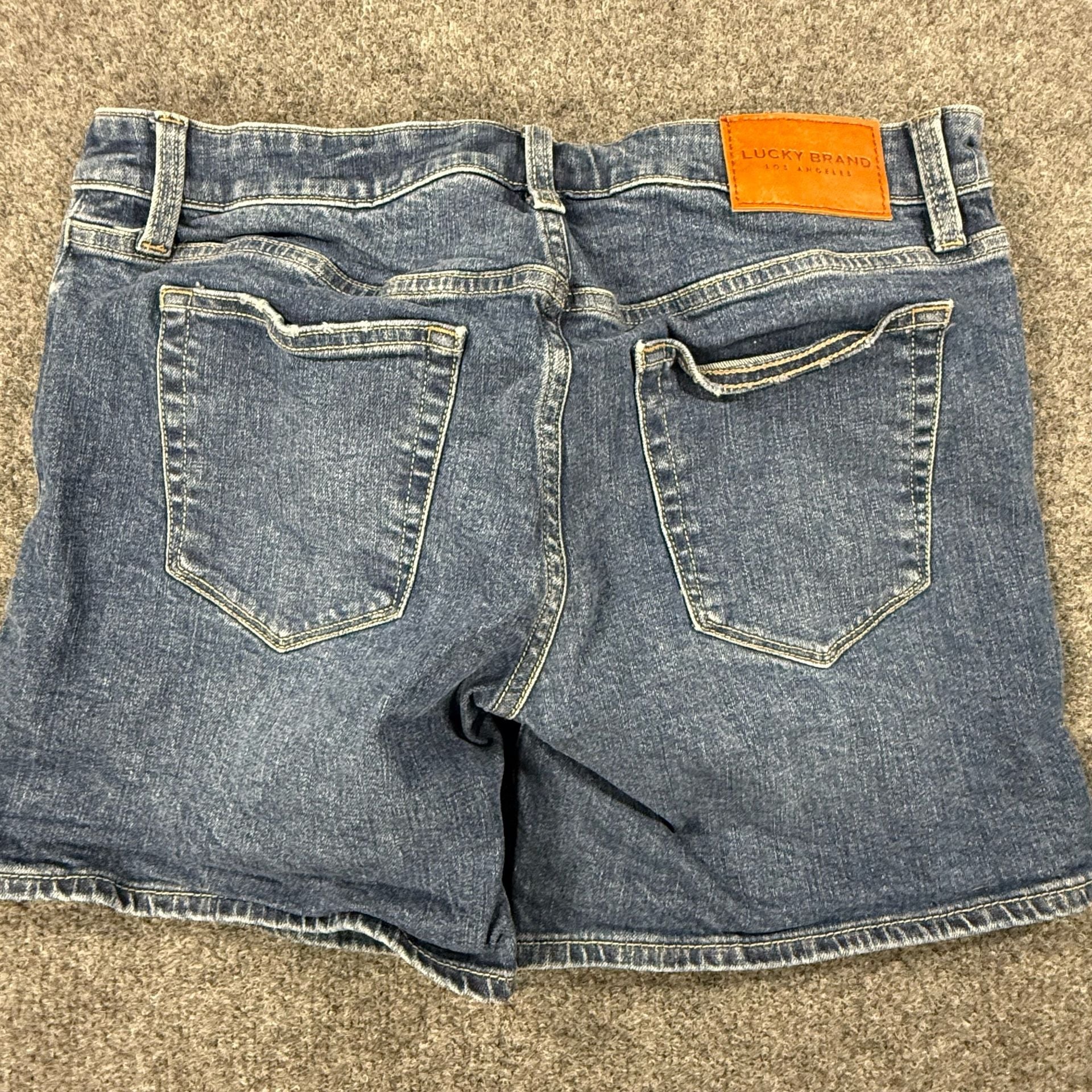 Lucky Brand Women's Blue Denim Button Fly Shorts Size 6/28 10