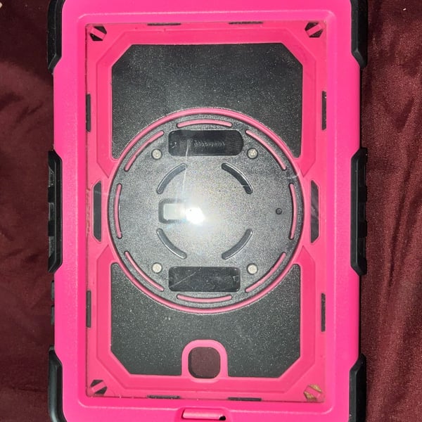 Rugged Heavy Duty Tablet Case with 360-Degree Rotating Stand and Hand Strap,