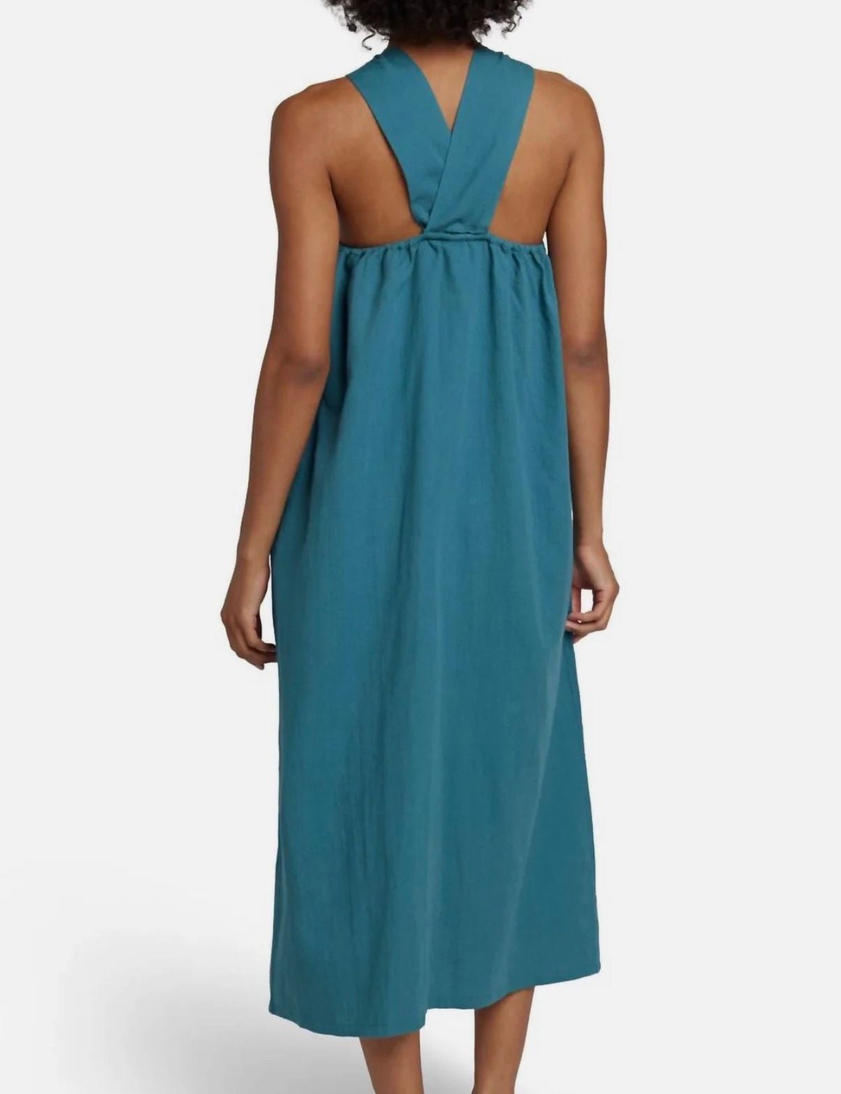 Faherty Colonial Blue Bay twist midi dress Size M 3