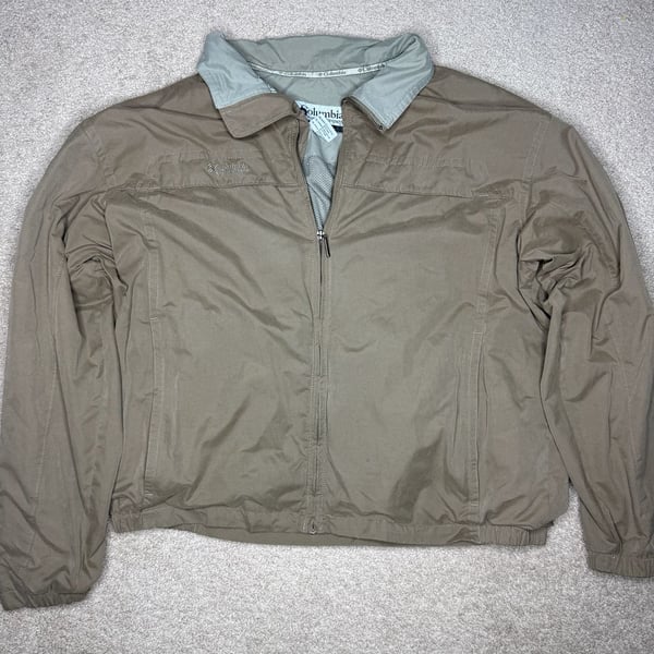 Columbia Sportswear Company Men's Tan Full Zip Outdoor Jacket XL