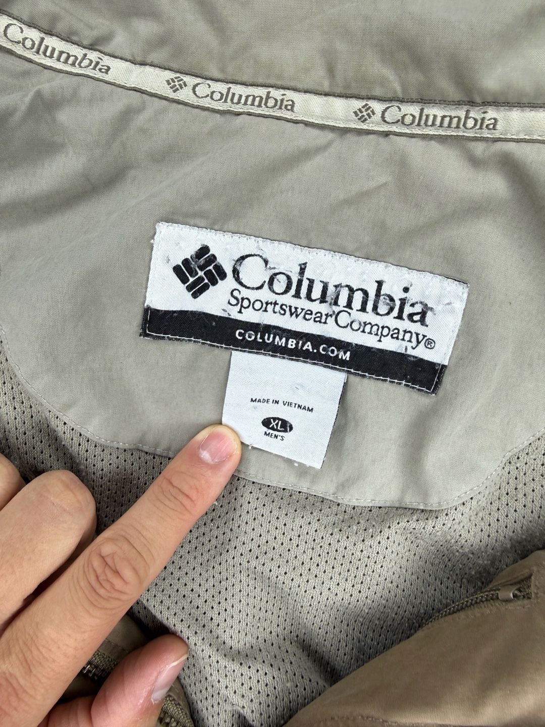 Columbia Sportswear Company Men's Tan Full Zip Outdoor Jacket XL 3