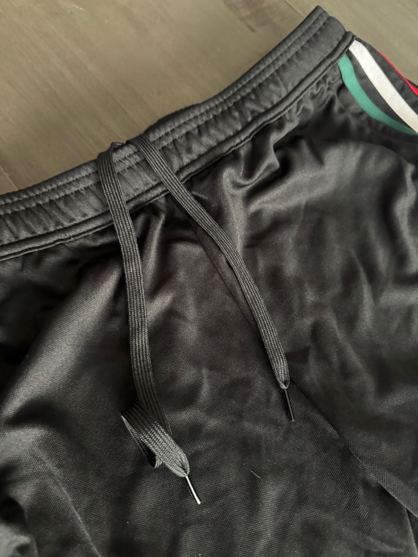 Adidas Aeroready Tiro Track Pants Black with Green White and Red Stripes 4