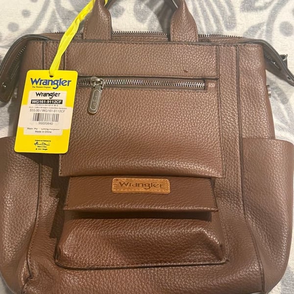 Wrangler Convertible Backpack Brown WG161-9112CF