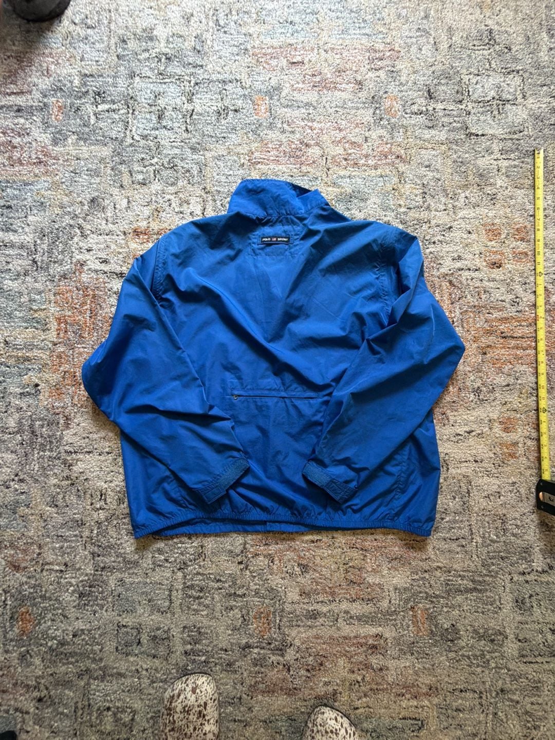Vintage Polo Sport Ralph Lauren Blue Full Zip Windbreaker Jacket XL 7