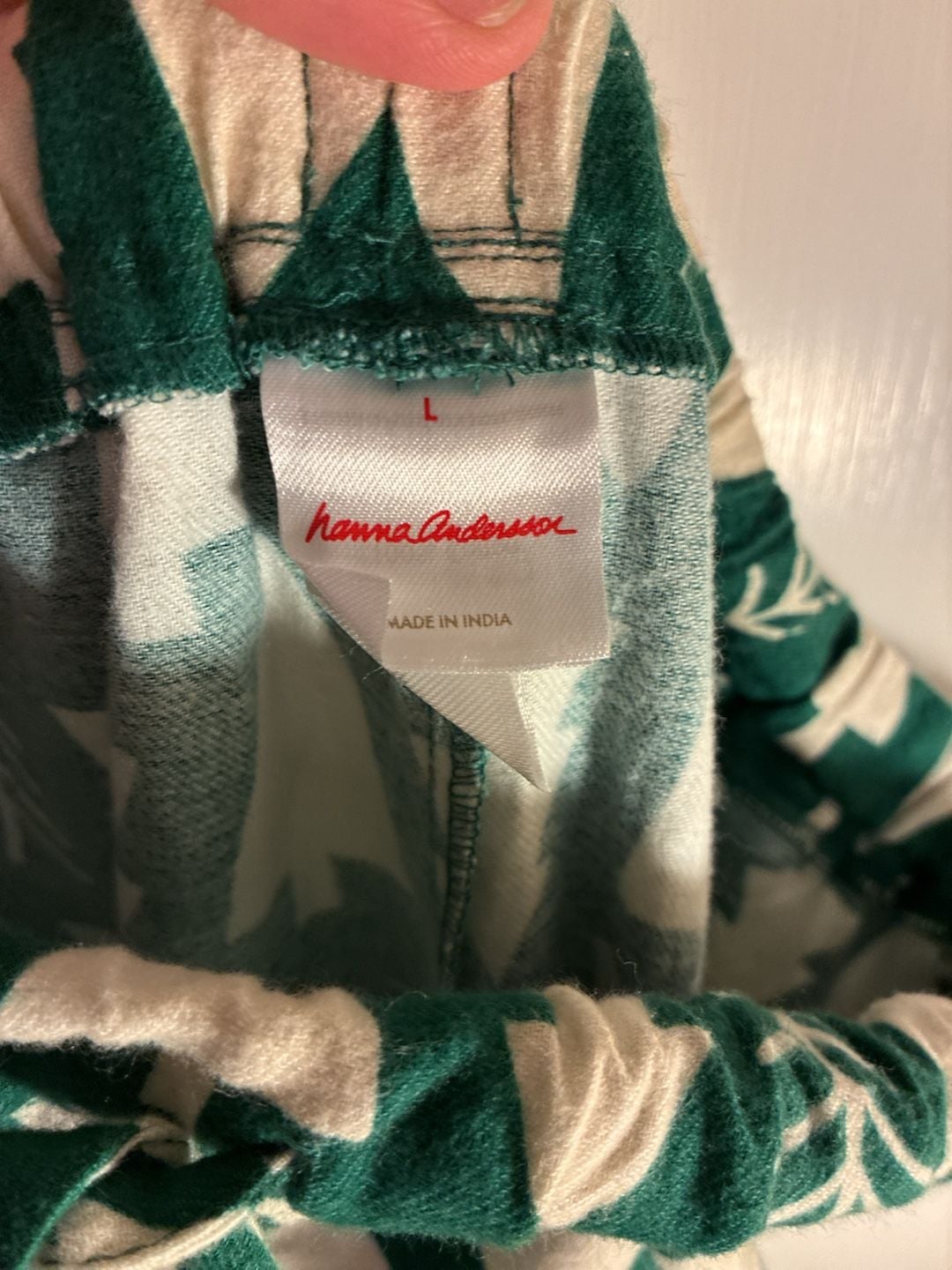 Hanna Andersson Holiday HannaJams Pajama Pants Green Christmas Trees 3
