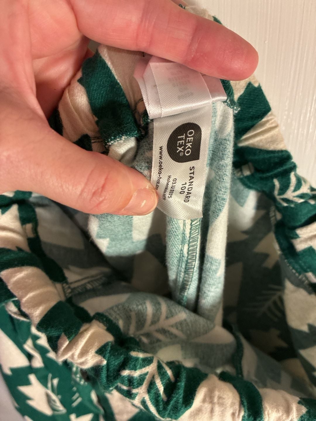 Hanna Andersson Holiday HannaJams Pajama Pants Green Christmas Trees 4