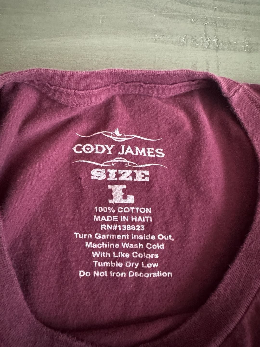 Cody James Men's Southwestern Landscape Graphic T-Shirt Maroon Size L 4