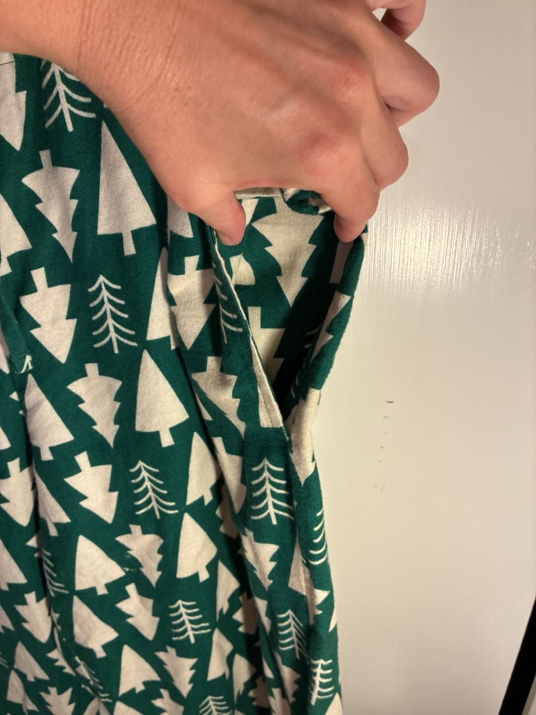 Hanna Andersson Holiday HannaJams Pajama Pants Green Christmas Trees 5