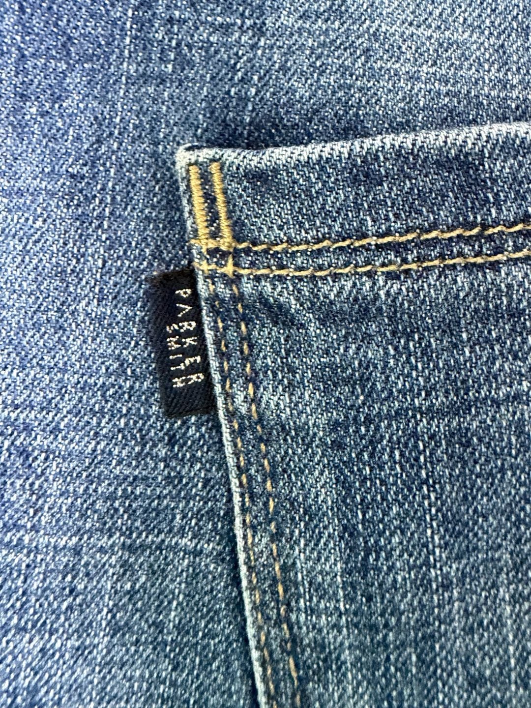 Parker Smith Medium Wash Skinny Front Seam Split Hem Jeans 9