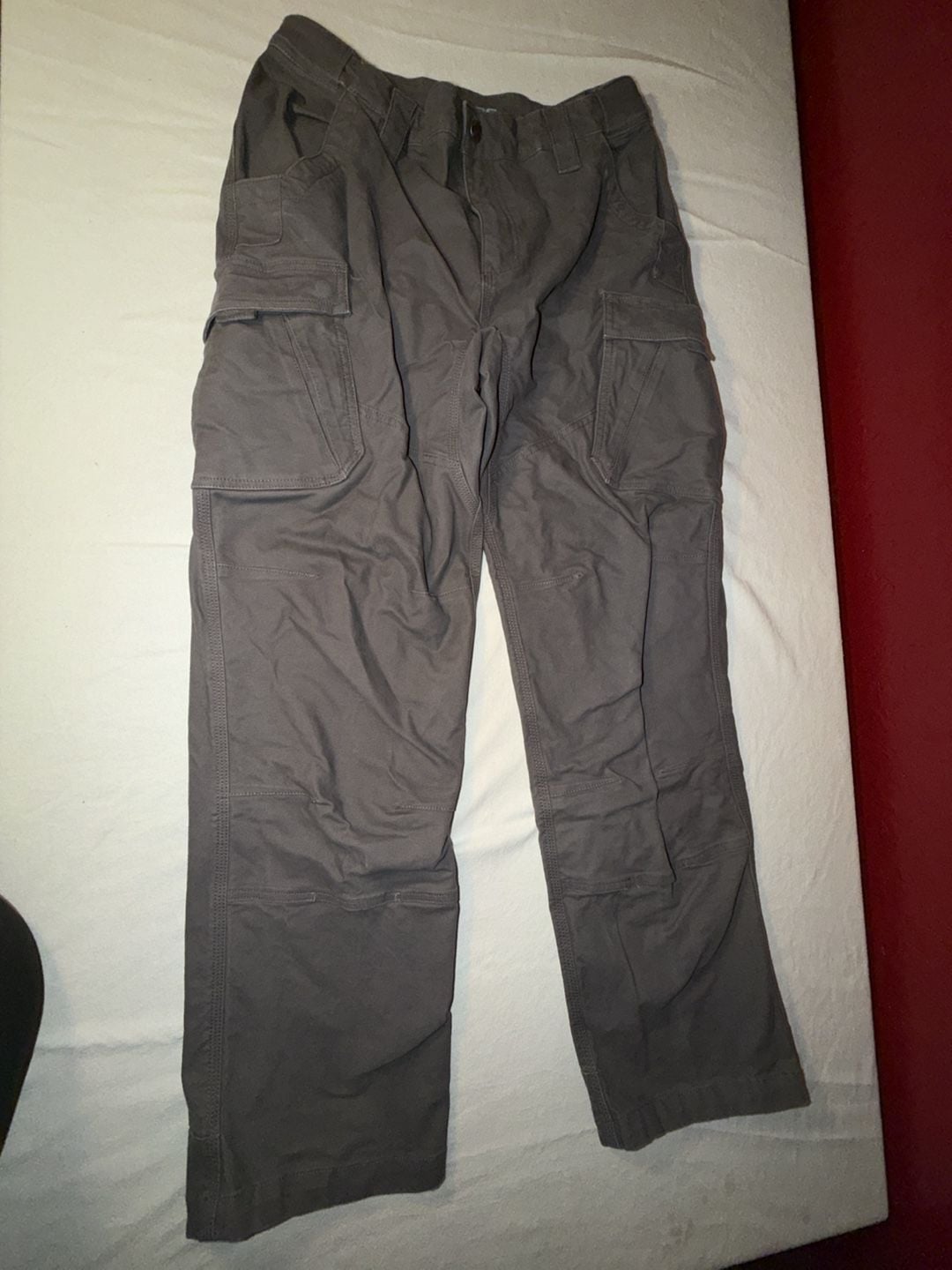Guide Gear Gray Canvas Cargo Utility Work Pants 2