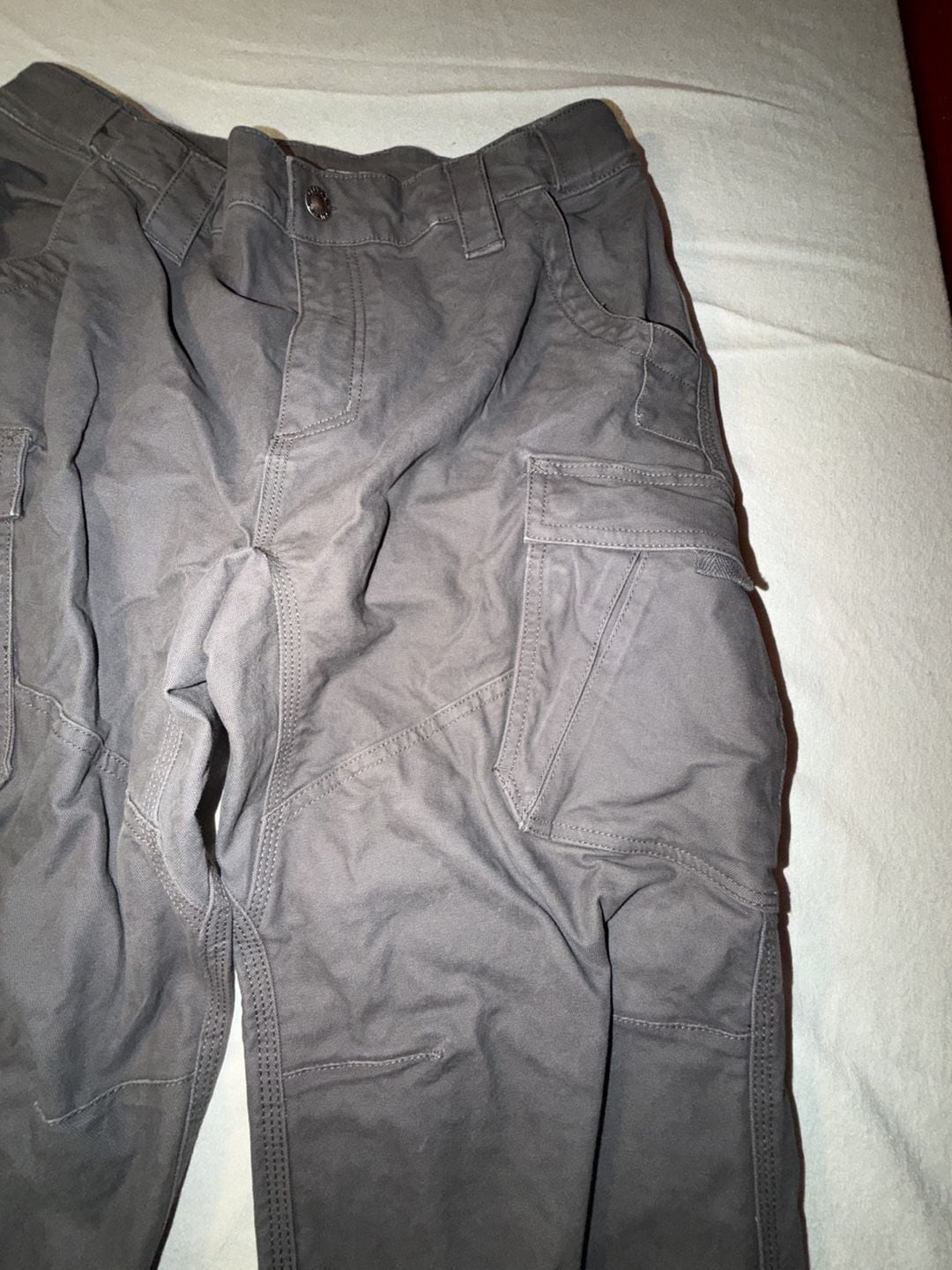 Guide Gear Gray Canvas Cargo Utility Work Pants 6