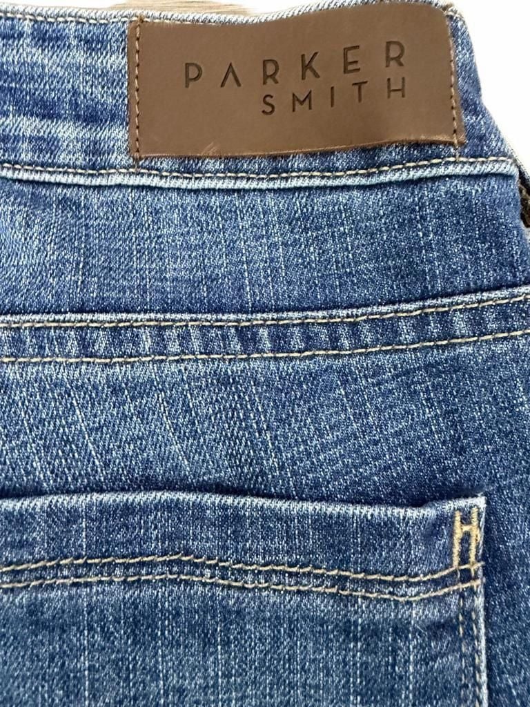Parker Smith Medium Wash Skinny Front Seam Split Hem Jeans 4
