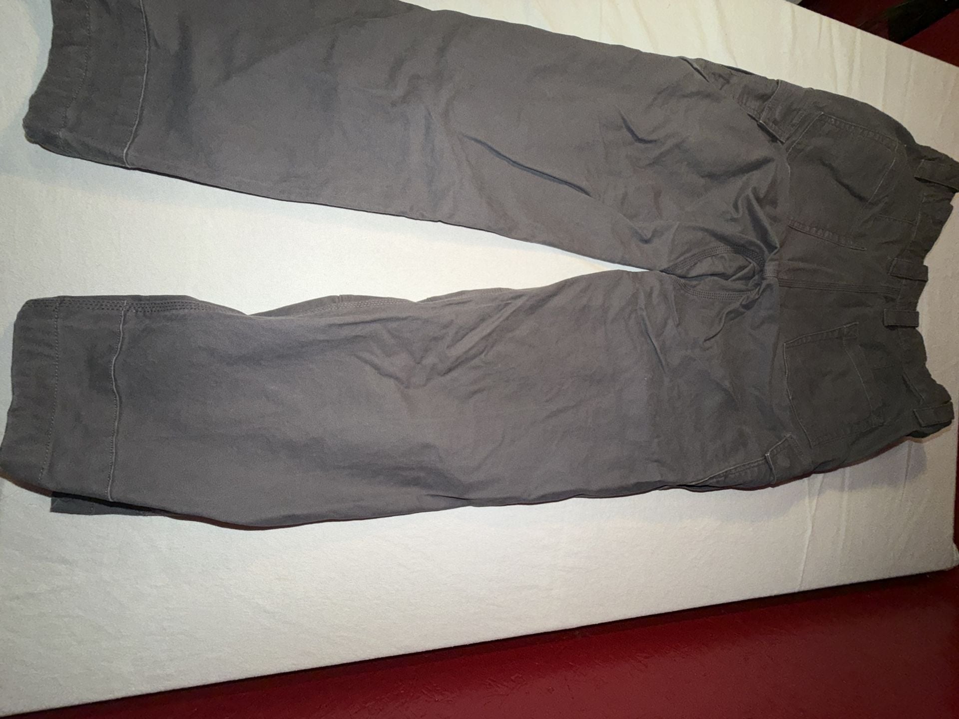 Guide Gear Gray Canvas Cargo Utility Work Pants 11