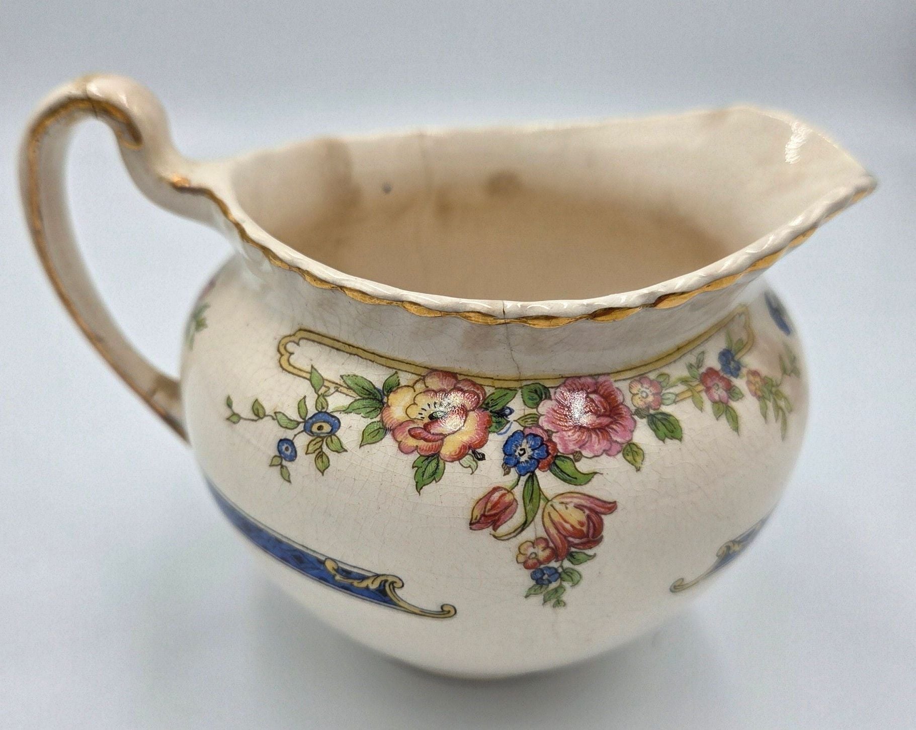 Johnson Brothers Eastbourne Old English Creamer Pitcher Floral Pattern 4
