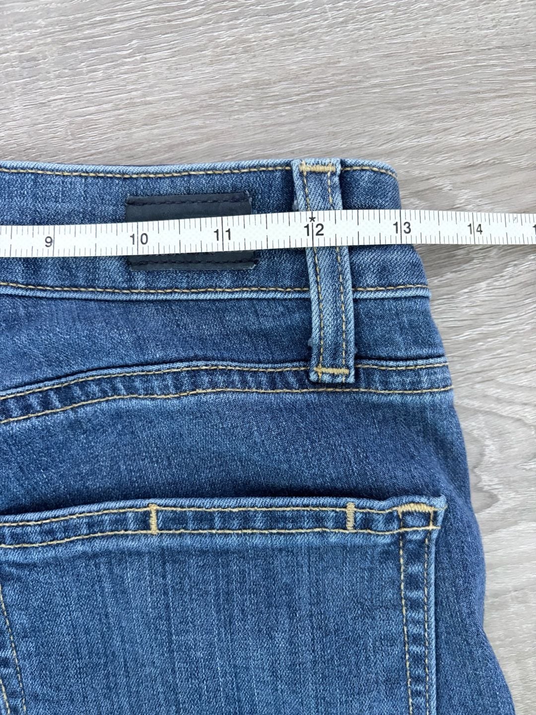 PAIGE Women's Blue Denim Raw Hem Slim Straight Jeans Size 27 7