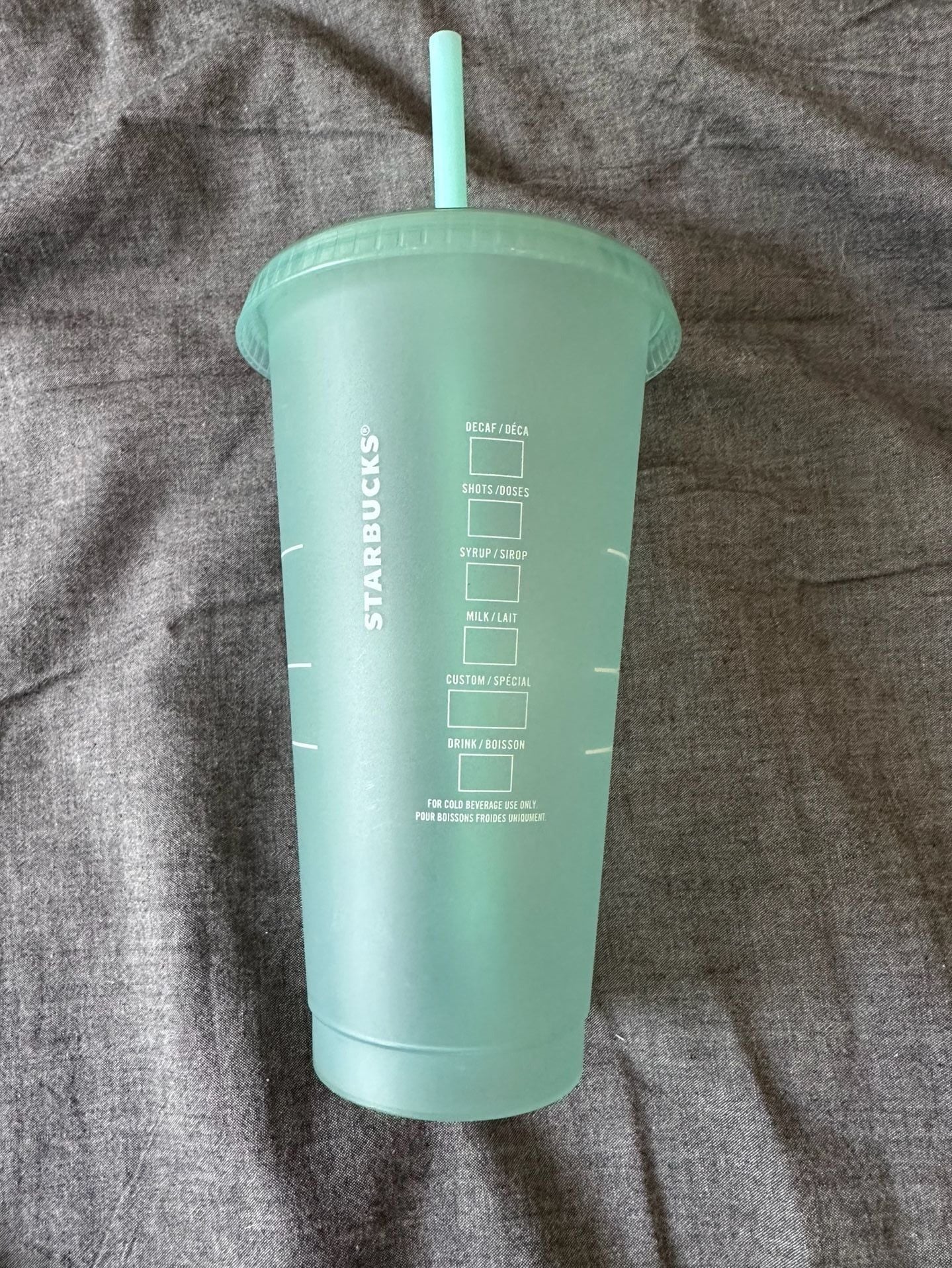 Starbucks Mint Green Frosted Cold Cup Tumbler with Straw 2