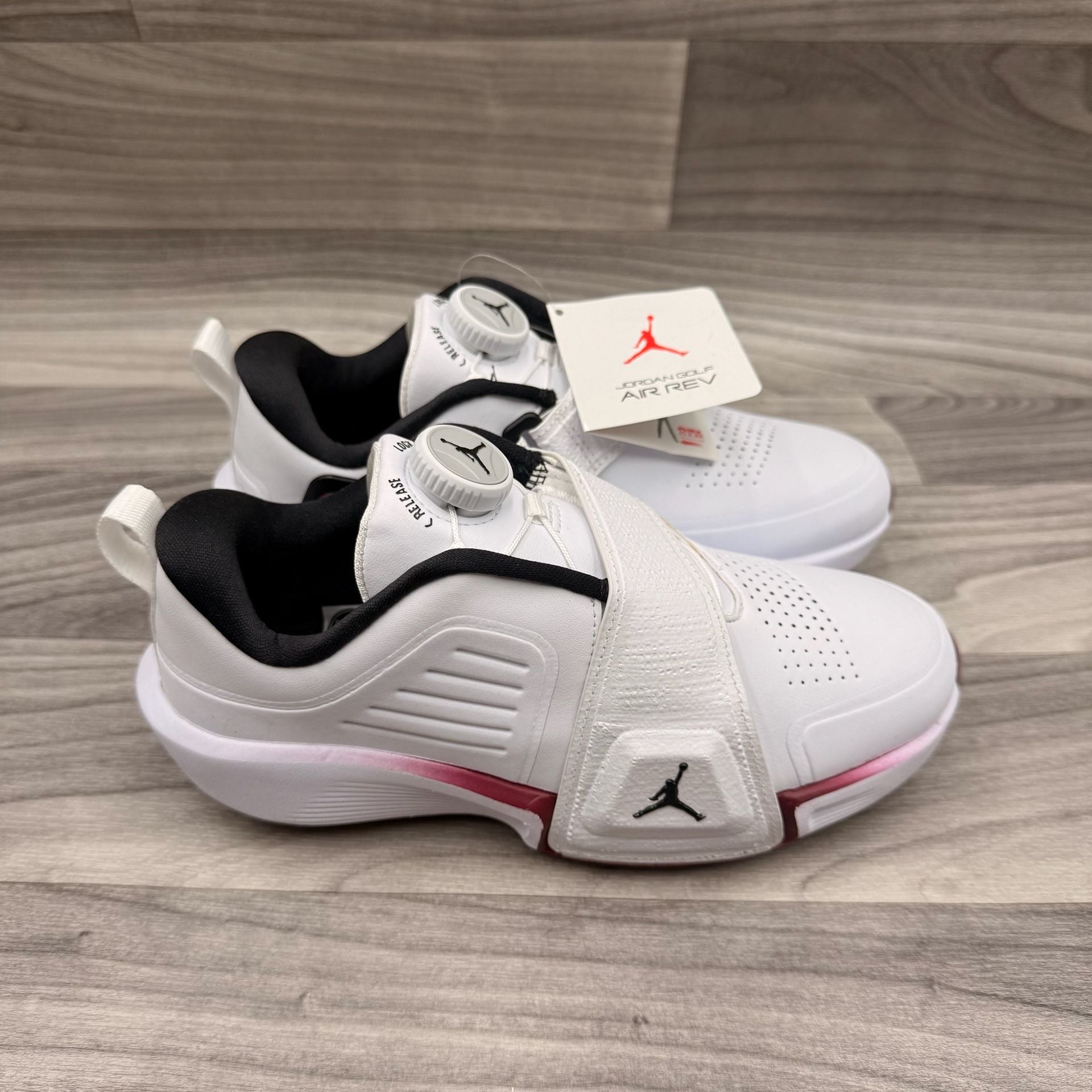 Nike Air Jordan Rev Golf Shoes White Team Red Black FV6338-104 3
