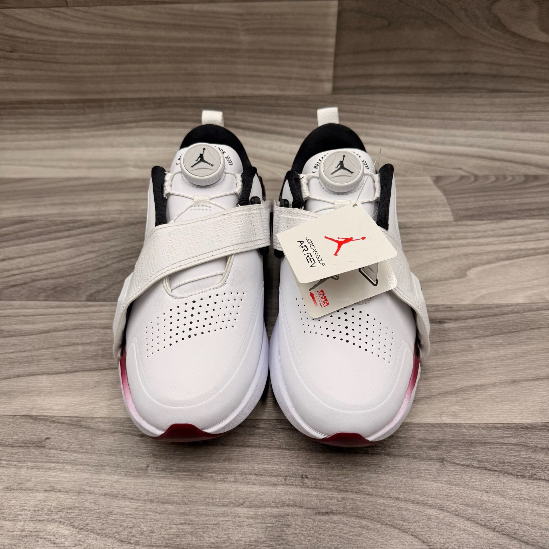 Nike Air Jordan Rev Golf Shoes White Team Red Black FV6338-104 9