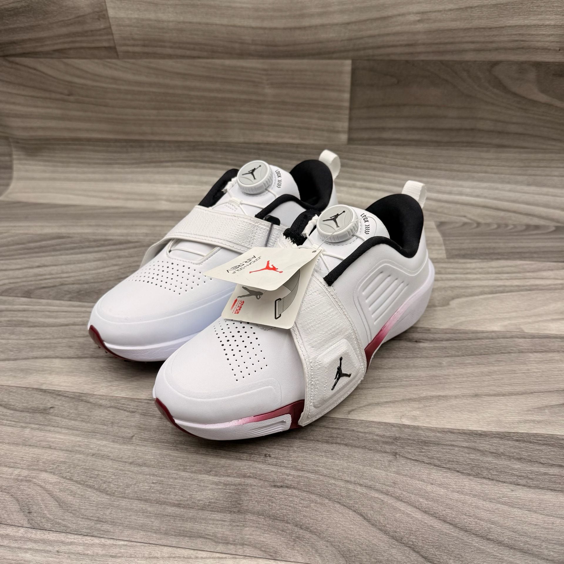 Nike Air Jordan Rev Golf Shoes White Team Red Black FV6338-104 10