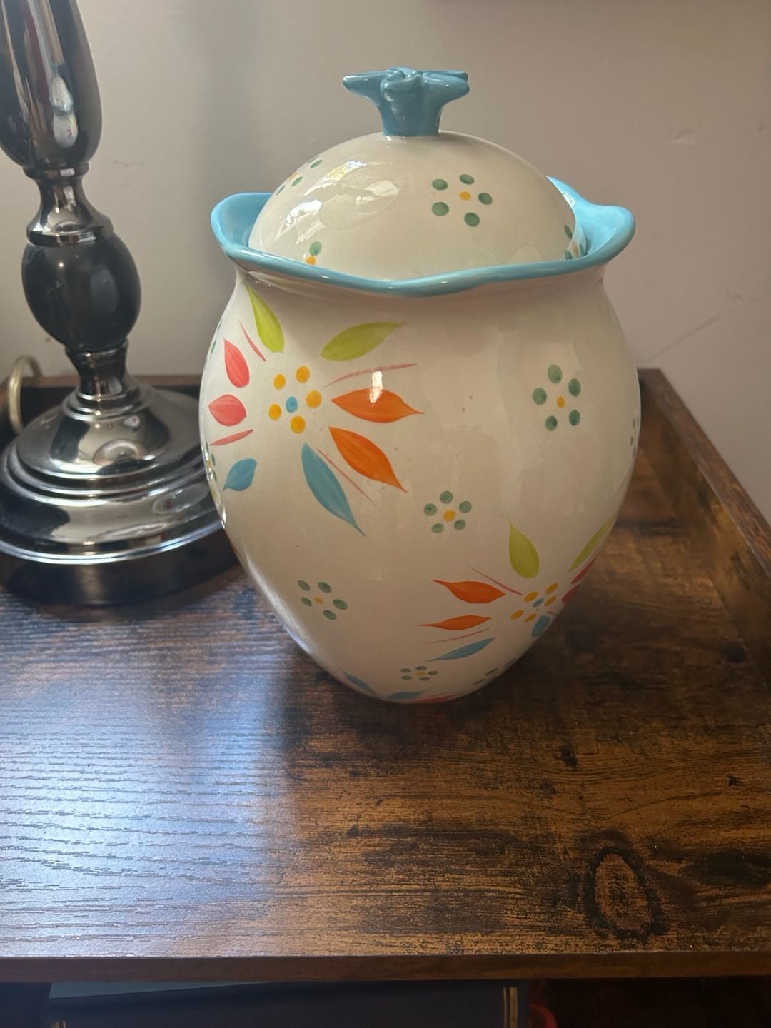 Temp-tations Old World Blue Flower Ceramic Canister with Lid PPP-JN-847494 4