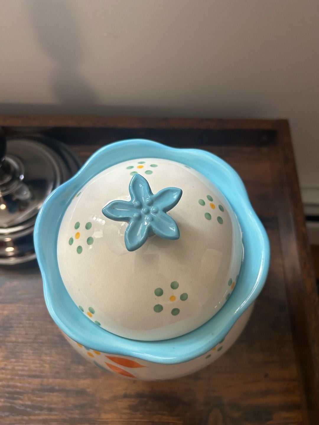 Temp-tations Old World Blue Flower Ceramic Canister with Lid PPP-JN-847494 6