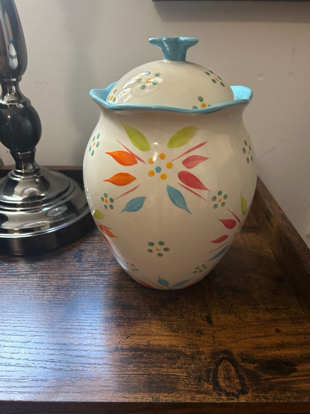 Temp-tations Old World Blue Flower Ceramic Canister with Lid PPP-JN-847494 7