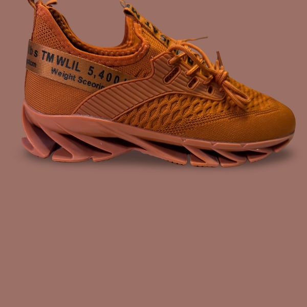 Sneakers Height Boost Shoes Men 9 Breathable Blade Sole Running Shoes Orange 