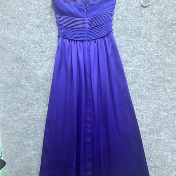 Coya Collection Long Strapless Purple Prom Formal Dress with shawl